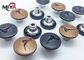 Bottoni in lega di zinco 19mm lisci della rottura del metallo per i rivestimenti