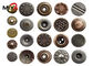 Bottoni in lega di zinco 19mm lisci della rottura del metallo per i rivestimenti