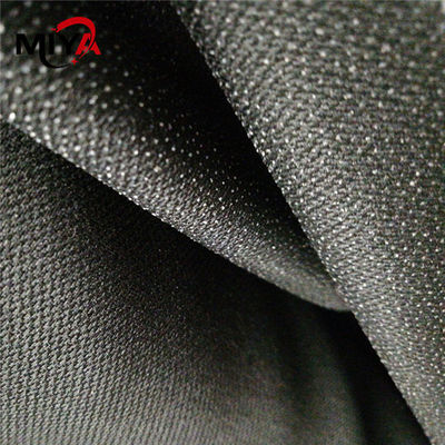 Doppio Dot Shrink Resistant Woven Fusible della SEDE POTENZIALE DI ESPLOSIONE che scrive tra riga e riga nero bianco del tessuto